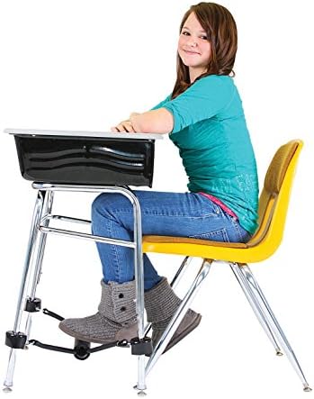 School Specialty FF1919 Attachable Foot Fidget Footrest, Black