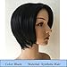 BeiSD Short Black Haircuts Natural Synthetic Hair Wigs For Black Women Black Short Wigs For Women African American Women's Wig