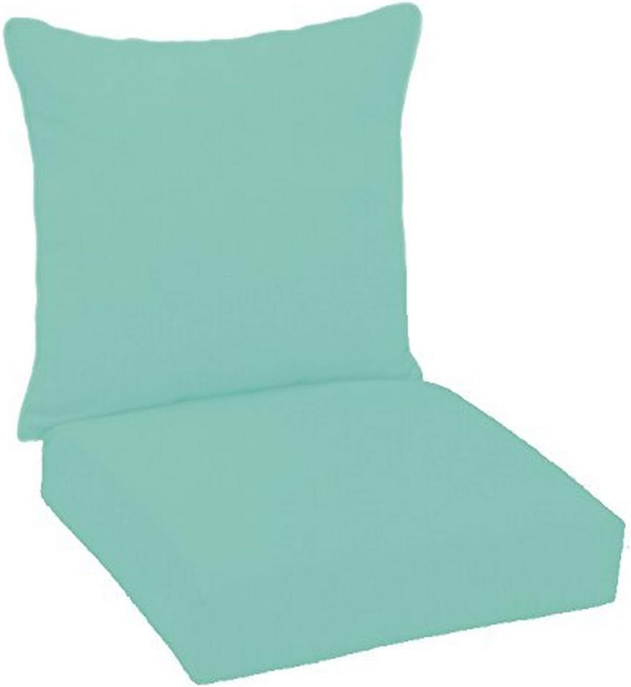 FiberBuilt Umbrellas D0301SB-48080 Hinged Deep Seating Chair Cushion Patio and Lawn Furniture with Sunbrella Fabric, Indigo : Garden & Outdoor