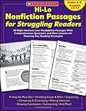 Hi-Lo Nonfiction Passages for Struggling Readers: Grades 6–8: 80 High-Interest/Low-Readability Passages With Comprehension Questions and Mini-Lessons for Teaching Key Reading Strategies