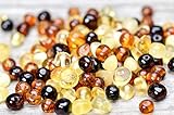 50 Pcs Loose Polished Baltic Amber Beads 4-6mm