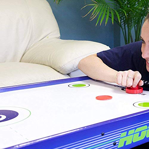 Yeelan Air Hockey Pushers & Pucks Set, Large Size (2 Navy Pushers + 2 Red Pushers+ 4 Red Pushers+ 4 lints + 8 Red Pucks)