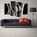 Kreative Arts - Black and White Sexy Body Canvas Prints Wall Art Paintings Nude Woman Poster Picture Modern Artwork for Bedroom Decor Photo On Canvas 4 Panel Ready to Hang