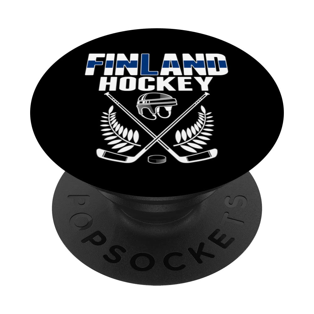 Finland Ice Hockey Fans Jersey Finnish Hockey Team Supporter PopSockets Swappable PopGrip