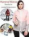 SoTeer Women's Waterproof Raincoat Outdoor Hooded Rain Jacket Windbreaker (15 Colors S-XXL)