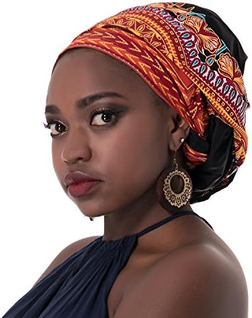 Chien TJ01 African Traditional Wax Print Head wrap Headwrap Scarf Tie, Multi-Color Urban Ladies Hair Accessory Headband Head Scarf