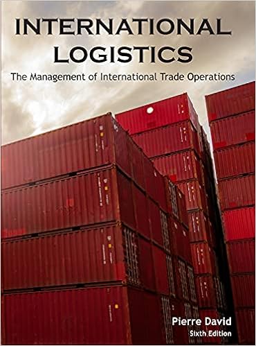 International Logistics The Management Of International Trade Operations Pierre A David 9781736945605 Amazon Com Books