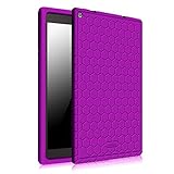 Fintie Silicone Case for Fire HD 10 - [Honey Comb Series] Light Weight [Anti Slip] Shock Proof Silicone Protective Cover [Kids Friendly] for Amazon Fire HD 10 Tablet (10.1