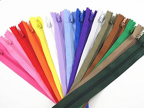 FNFA 100pcs Mix Color Nylon Coil Zippers Tailor Sewing Tools Garment Accessories 9 Inch