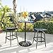 Great Deal Furniture Paris Outdoor 3pc Copper Cast Aluminum Bistro Set