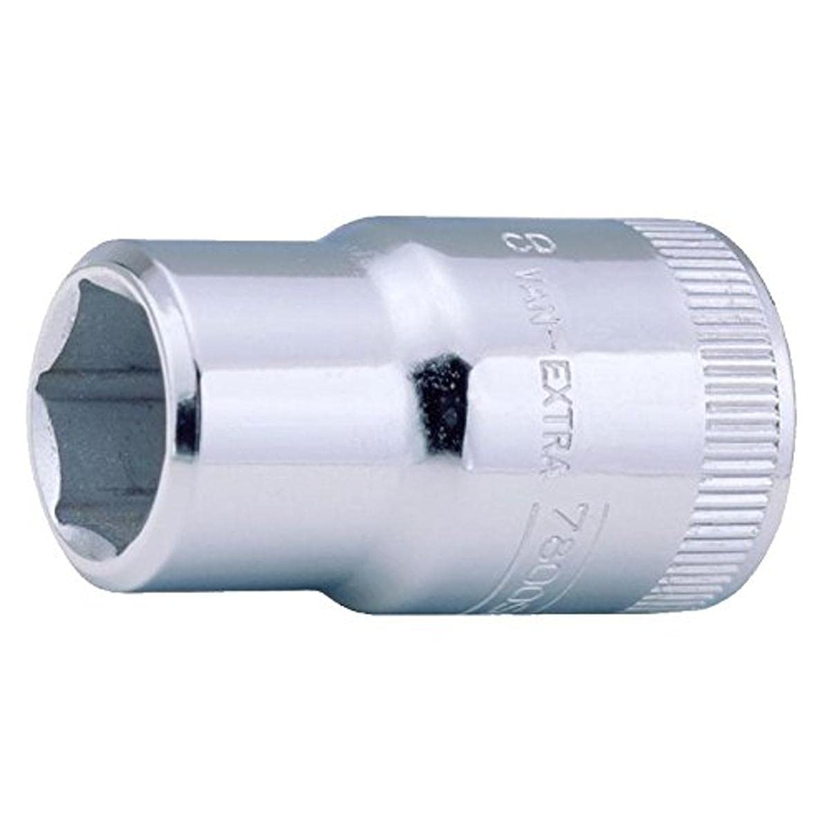 Bahco 7800SM-28 Standard Length Socket, Silver, 1/2-Inch Hex 28 mm