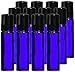 Pure Essential Oil Works Aromatherapy Rollerball Bottle, Cobalt Blue, 12 Countthumb 1