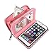 iPhone 6S Plus Case, Vofolen iPhone 6s Plus Wallet Case Detachable Zipper Plait PU Leather Card Holder Slot Holster Protective Slim Shell Magnetic Folio Flip Cover for iPhone 6 Plus 6S Plus -Rose Gold