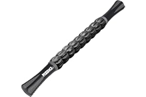 MZDXJ Muscle Roller, Massage Roller Stick for Athletes, Help Reducing Muscle Soreness Cramping Tightness Leg Arms Back Calves Muscle Massager(Gray Black)