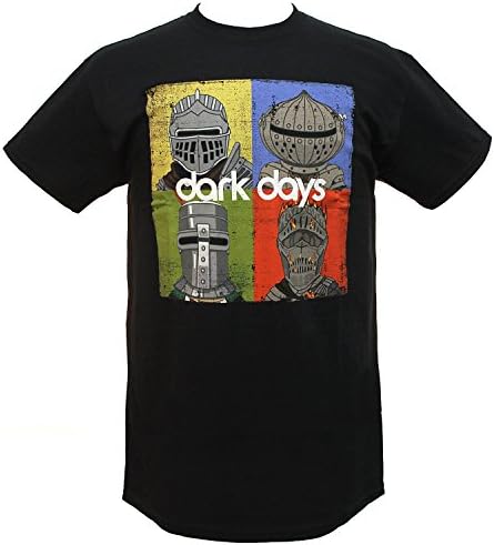 Dark Souls Mens Dark Days Character Pop Art Distressed T-Shirt (XXX-Large)