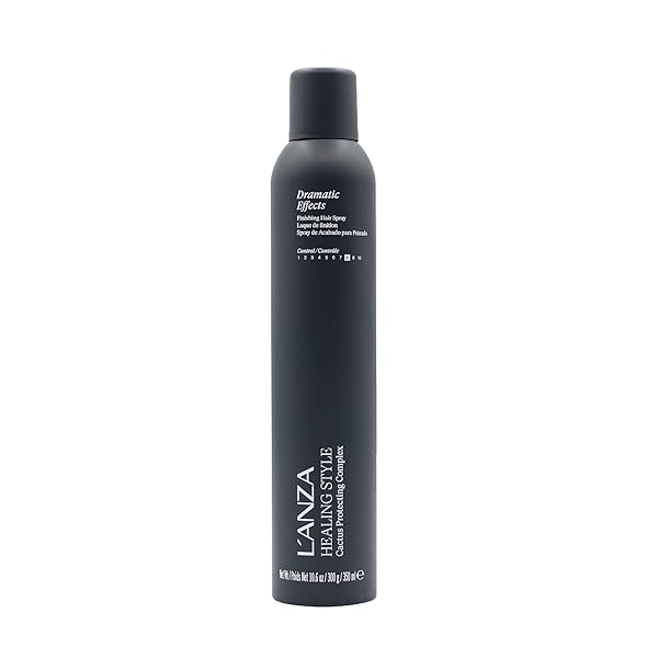 L’ANZA HEALING STYLE DRAMATIC F/X HAIR SPRAY, HAIR STYLING SPRAY WITH STRONG HOLD EFFECT, ANTI FRIZZ & HEAT PROTECTION, BOOSTS VOLUME FOR NATURAL LONG LASTING VOLUMIZING EFFECTS, NEW BOTTLE (10.6 OZ)
