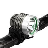 LOPOO Headlamp for T6 Bike Light CREE XML-T6 3 Modes 1200 Lumens Rechargeable Light LED Bike Front Light Best Bicycle Light Portable Head Light for Cycling / Camping/ Riding /Night Fishing/ Hiking