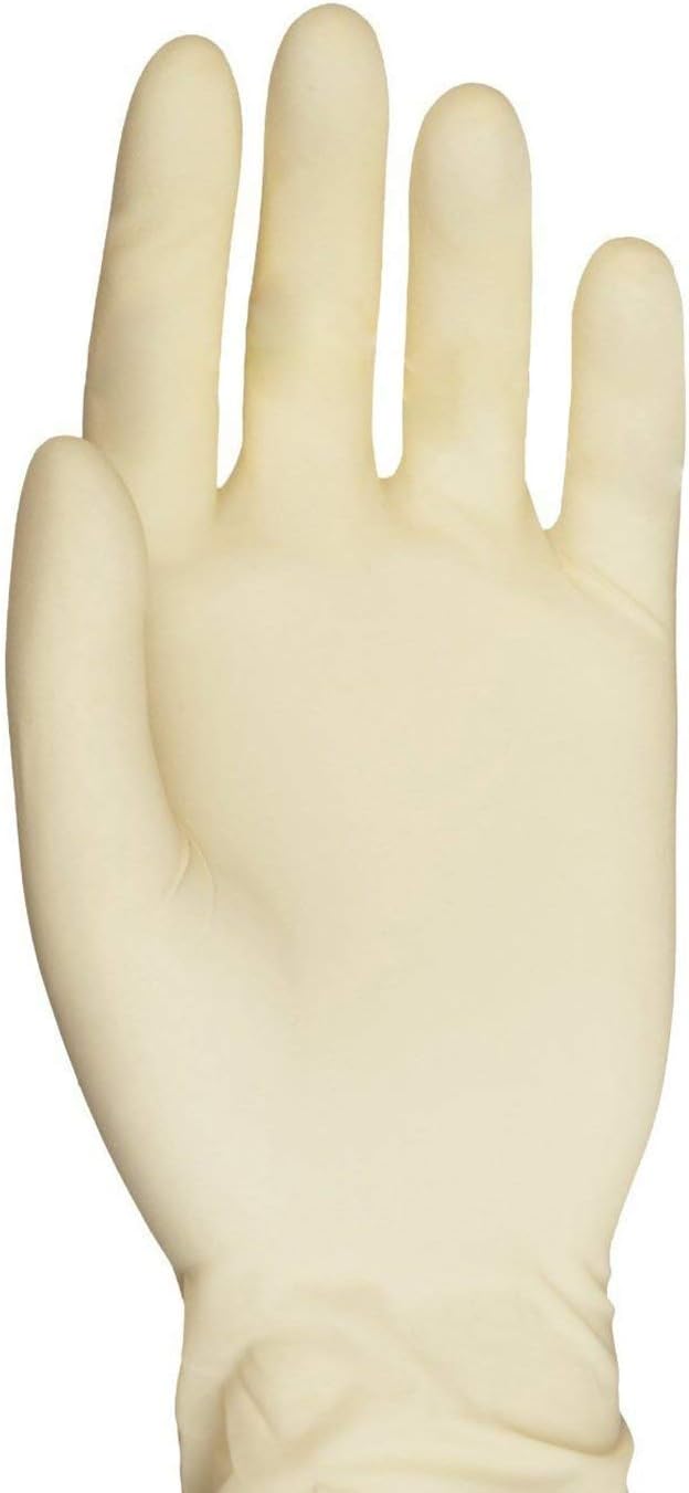 VIVID Latex Examination Gloves for Cleaning, Medical, Dental Use, Crafting, Painting, Nail, Pet Care - Powder Free, Box of 100, ProTouch, Small