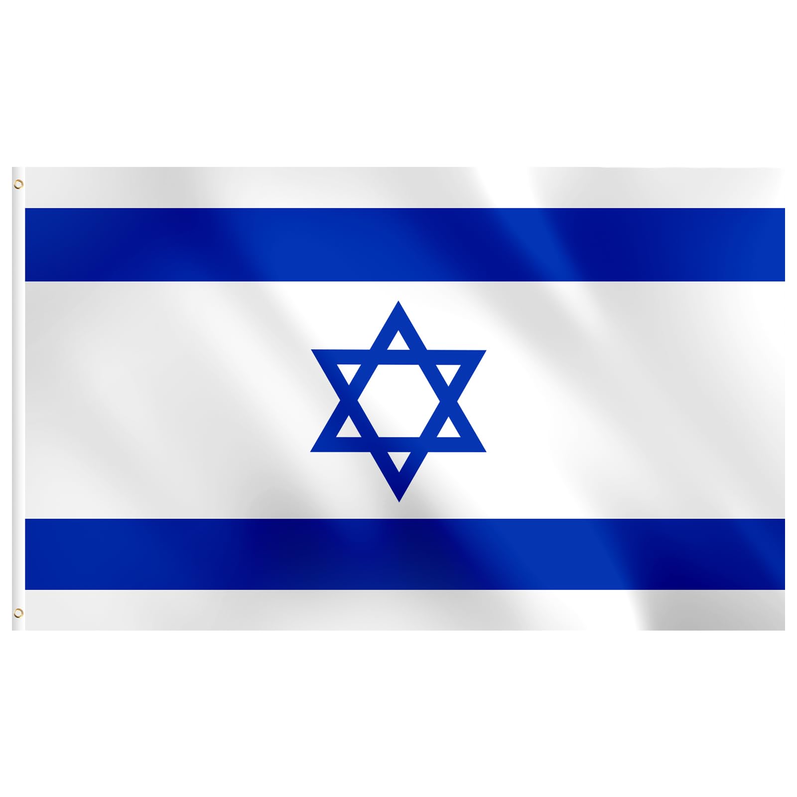 Israel Flag 3x5 Outdoor - Blue White Star of David Flags Hanging Country National Israeli Hexagram Flag with Brass Grommets for Independence Day, Yom Ha'atzmaut Outdoor Indoor Home Decorations
