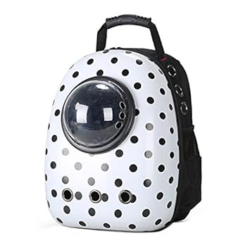 SRI Astronaut Black Dot Puppy Carrier Backpack
