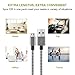Ama Forest 3Pack 10FT Long Premium Nylon Braided Micro USB Cable Android Windows Charger Cord USB2.0 Sync Fast Charging PowerLine for Samsung Galaxy S7 S6 Sony LG Smartphones Black Gray