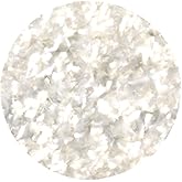 Bakery Crafts Edible Glitter, White Stars, 4oz, Glimmering Elegance For Celebration Cake Decorating, Cupcakes, Cookies, Handheld Bottle, Food Safe - White Stars