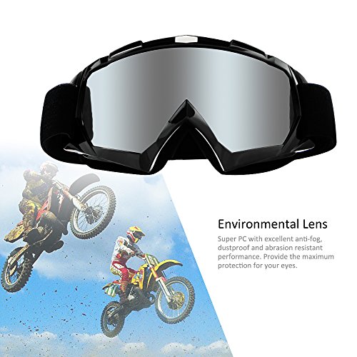 4 4+FQ+Motorcycle+Motocross+Dustproof+Skiing+Sliver