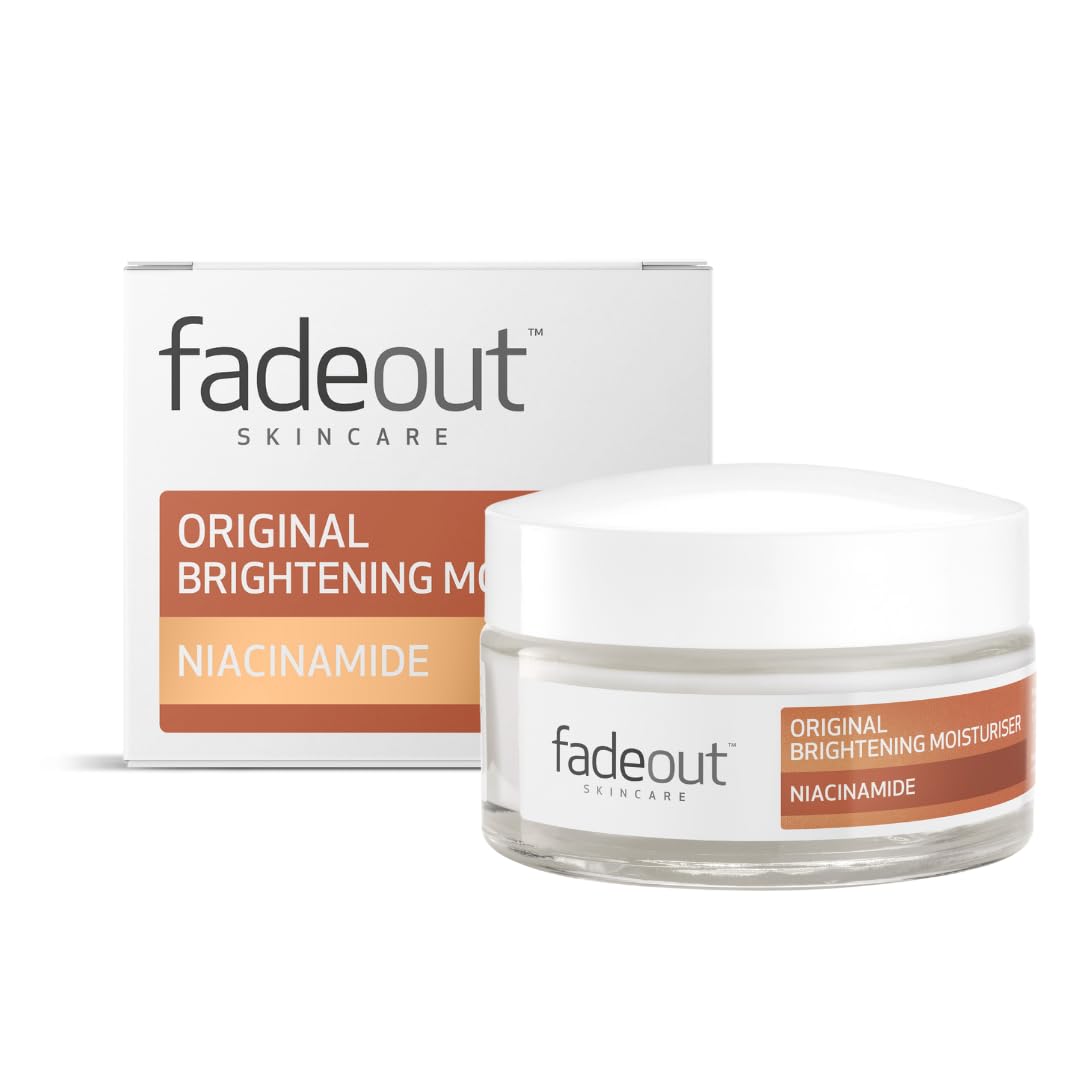 Fade Out Original Brightening Day Moisturiser with Niacinamide Unisex Exfoliating Daily Moisturiser For Dark Spots, Dark Circles and Blemishes - 50ml