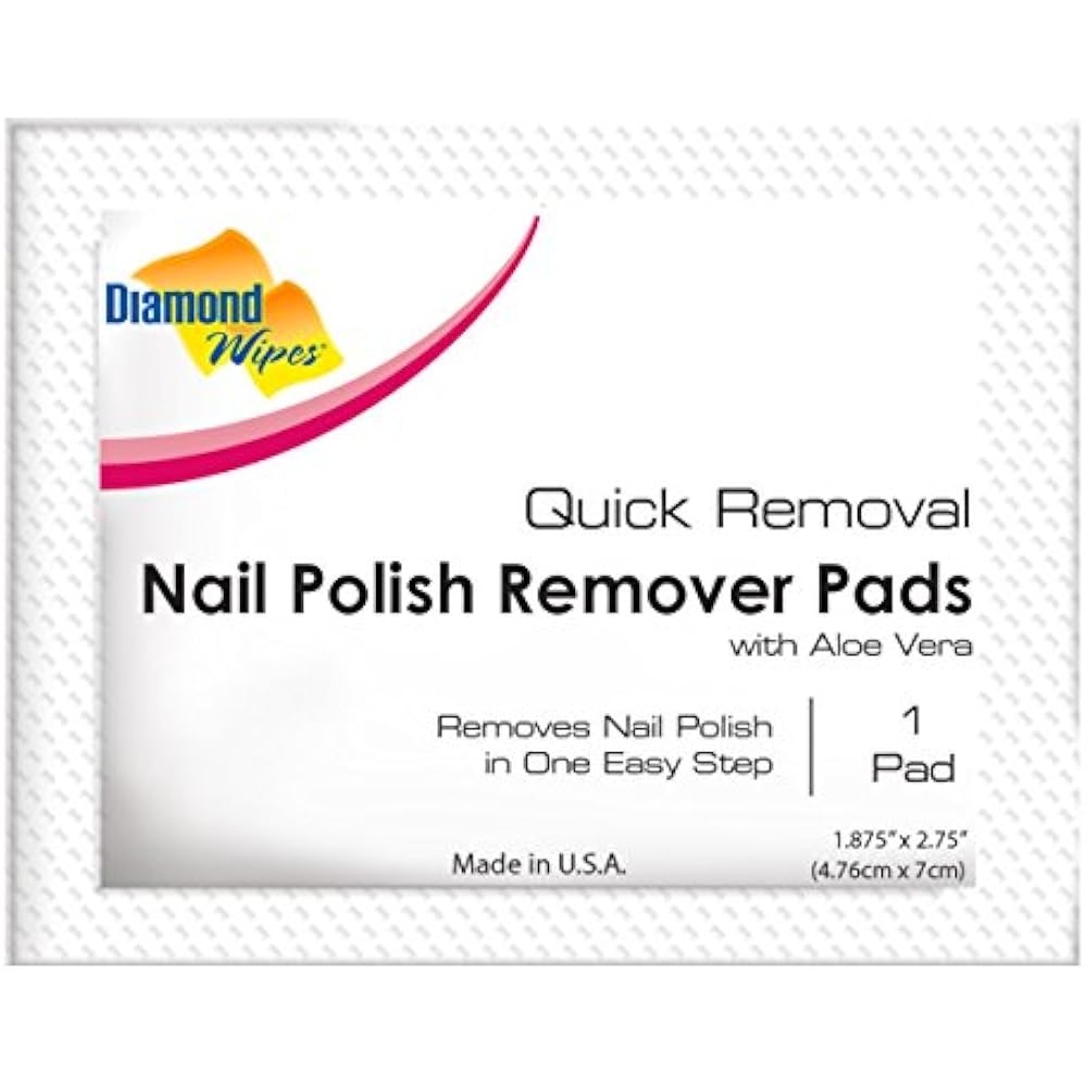 Nail Polish Remover Pads, Individually Sealed Packet, Presoaked Extra