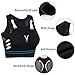 Sports Bras for Women Soft Comfy High Support Sports Bras Quick Dry Workout Bras fit for Running Yoga Gym Black