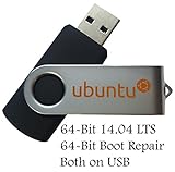Ubuntu Linux 14.04 Bootable 8GB USB Flash Drive - Includes Boot Repair And Install Guide - Better Than Windows
