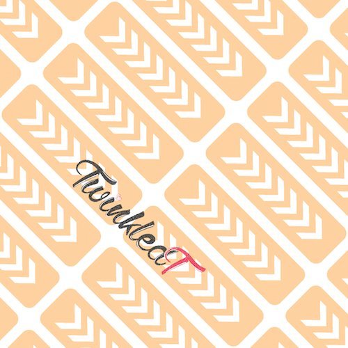 Single Chevron Stencil Nail Vinyls by Twinkled T - 1 Sheet of 36 Stencils