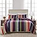 Greenland Home 100% Cotton Fashion Quilt Collection, Prewashed, Reversible Quilt Set, 3-Piece King/Cal King, Marley