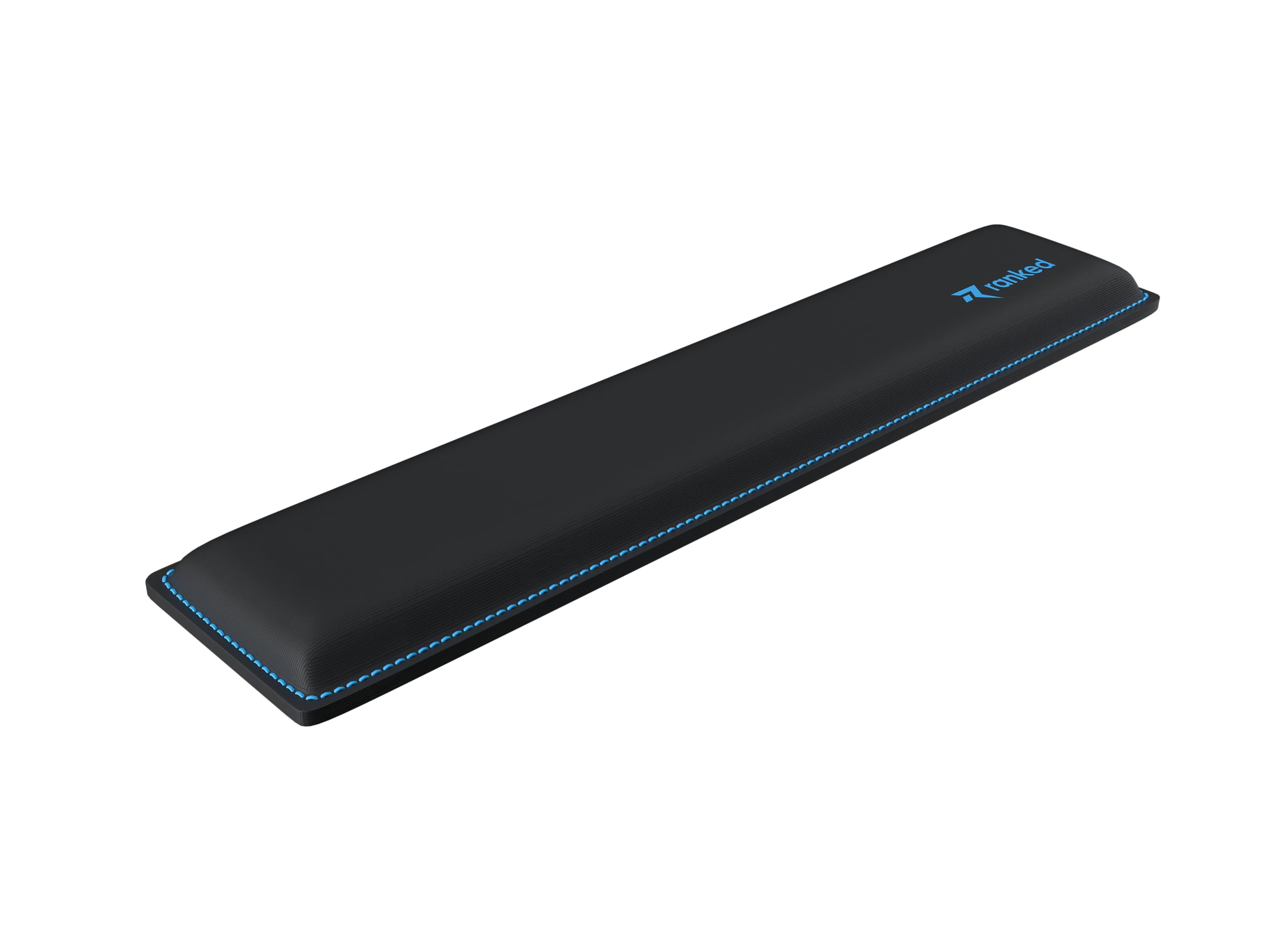 Ranked Cooling Gel Memory Foam Wrist Rest | Ergonomic Comfort for Gaming & Work | Durable Construction with Anti-Fray Stitching | Non-Slip Grip (Tenkeyless Size, Black)