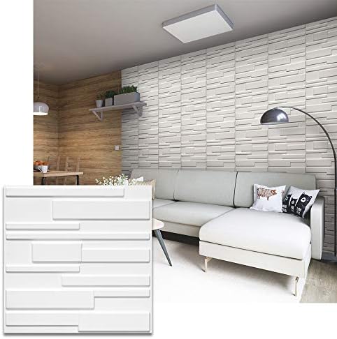 Urban Decor Easy Peel Stick Wall Puzzle 3d Decorative Panels With Double Sided Tape Wall Decor For Home And Business 12pcs 32sqft Box Urban Brick