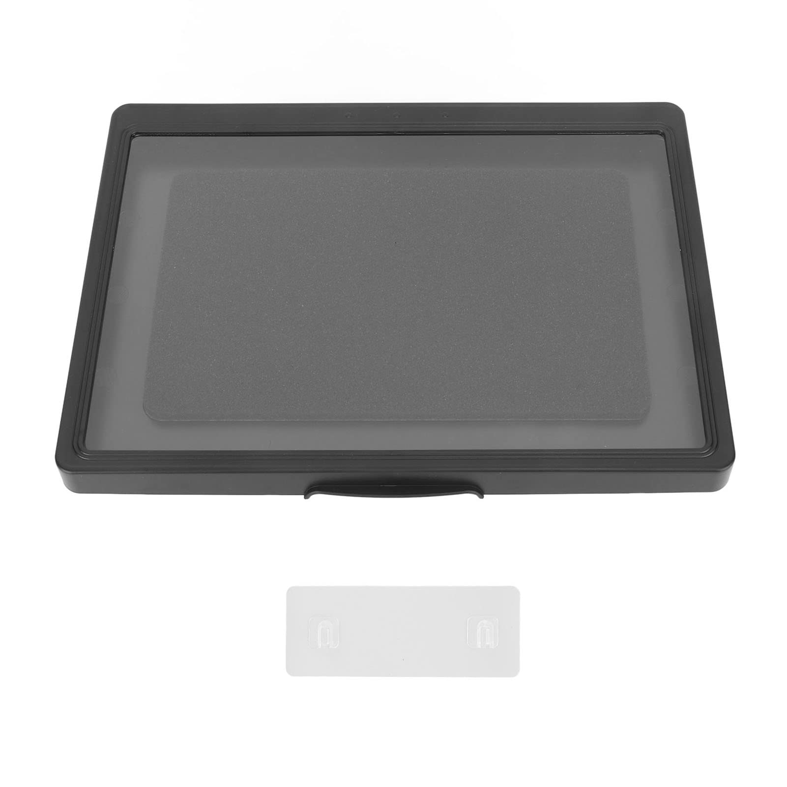 BORDSTRACT Shower Phone Holder, Rotatable Anti Fog Hands Free Easy Mounting Bathroom Tablet Case for Bathing Washroom(Black)