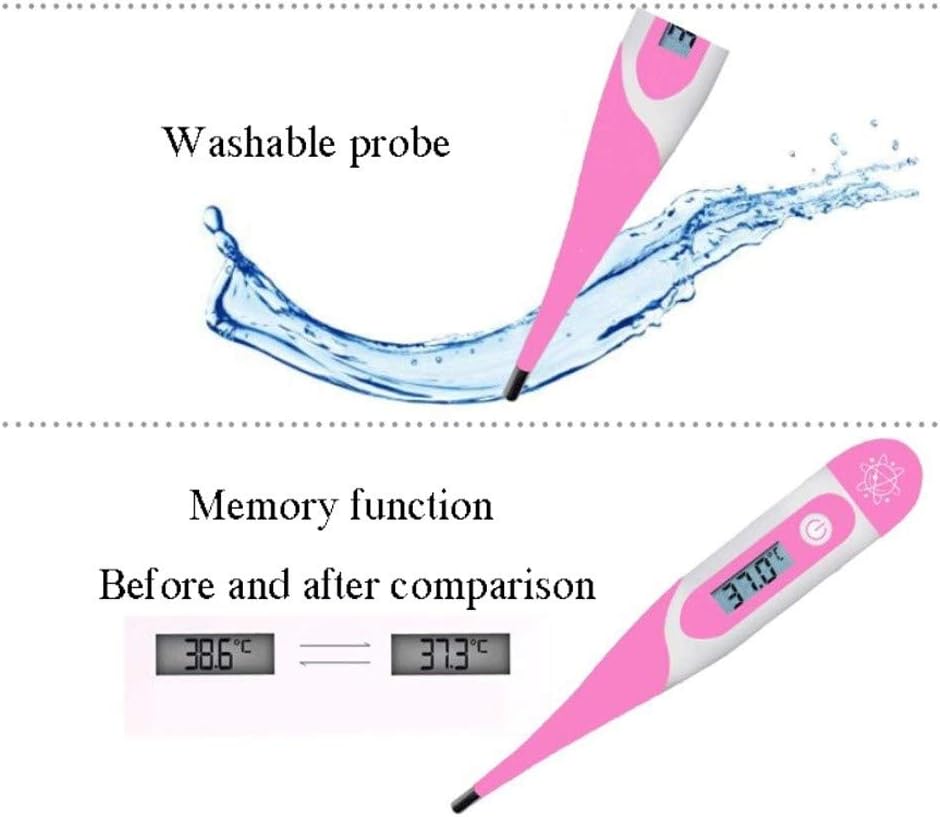 Xz max Thermom/&egrave;tre Thermom/&egrave;tre /&eacute;lectronique Rose Adulte Enfant Fille sans Mercure Underarm//orale//Rectal pr/&eacute;cise de la temp/&eacute;rature de Mesure