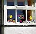Easter Window Clings Gel Charms Stickers Decorations with Easter Eggs, Chicks and Happy Easter