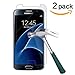 TANTEK [2-Pack Screen Protector for Samsung Galaxy S7,Tempered Glass Film,Ultra Clear,Anti Scratch,Bubble Free,Case Friendly