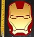Ironman Head!- HQ Gold Metallic on Dark Red 2 Color! 4.5in x 6.5in Vinyl Sticker Decal
