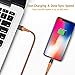 Aoshitai Charging Cable 4 Pack [ 3Ft 6Ft Nylon Braided for iPhone X/8/8Plus/7/7Plus/6/6Plus/6S/6Splus Ipad iPod and More - Orange