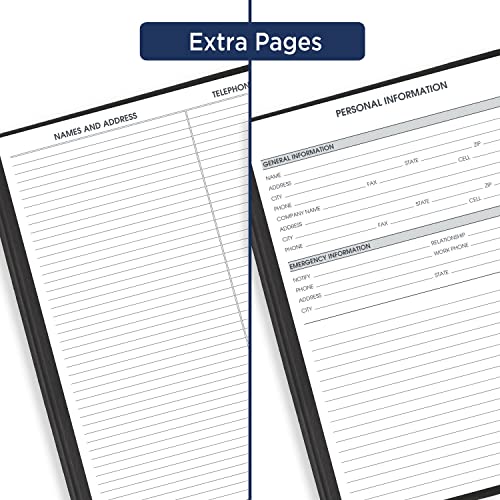 AT-A-GLANCE 2024 Weekly Appointment Planner - Large 8.25x11 Black Jan 2024-Jan 2025