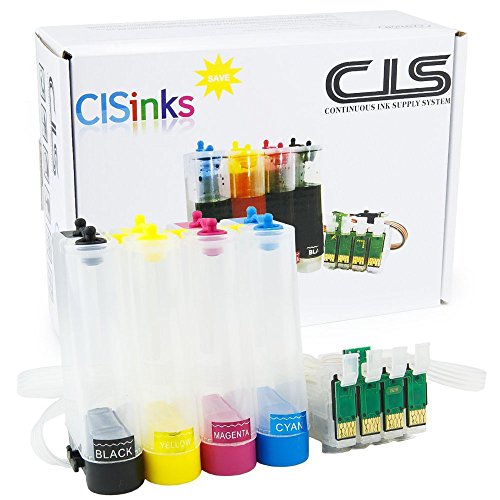 CISinksÂ® Empty Continuous Ink Supply System CISS for Epson Workforce WF-3620 WF-3640 WF-7110 WF-7620 - for Pigment or Sublimation ink - T252 CIS