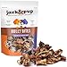 Jack&Pup Premium Grade Odor Free Bully Bites Dog Treats, (2 Lb. Value Pack) - All Natural Gourmet Dog Treat Chews - Fresh and Savory Beef Flavor primary