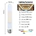 LEOOLS 12W Led Edison Tubular Frosted Bulb T10,E26 Dimmable Vintage Led Filament 100 Watt Incandescent Bulb Equivalent 3000K Soft White,Frosted Glass Shape Appliance Light Bulbs,3 Pack.