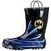 Western Chief Kids Waterproof D.C. Comics Character Rain Boots with Easy on Handles, Batman, 11 M US Little Kid
