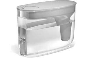 LifeStraw Home – Water Filter Dispenser, 18-Cup, Pebble, BPA Free Designed for Everyday Protection Against tap Water contaminants Including Bacteria, parasites, microplastics, Lead, Mercury