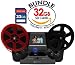 Wolverine 8mm and Super8 Reels Movie Digitizer with 2.4" LCD, Black (Film2Digital MovieMaker), Includes 32GB SD Memory Card & Worldwide Voltage 110V/240V AC Adapter (Bundle) primary