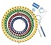 Knitting Loop Board Holder with Hook Kit, Large & Small Knifty Weaving Round Circle Set (Plastic Looms for Scarf, Socks, Hats, Craft Crochet) + Patterns & Instructions for Beginners & Kids
