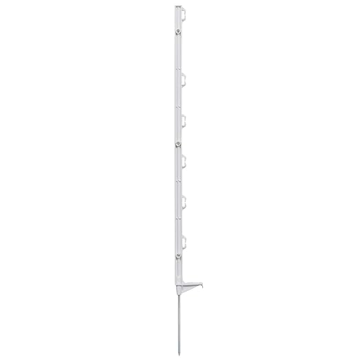 VOSS.farming 60x Weidezaunpfahl Eco, 86 cm, weiß